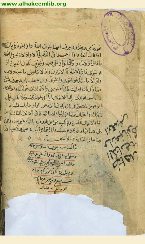 شرح الشافية