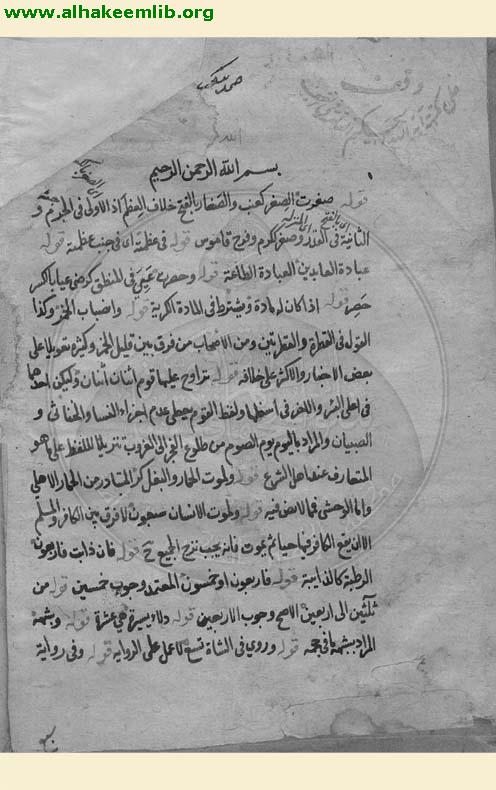 حاشية المختصر النافع
