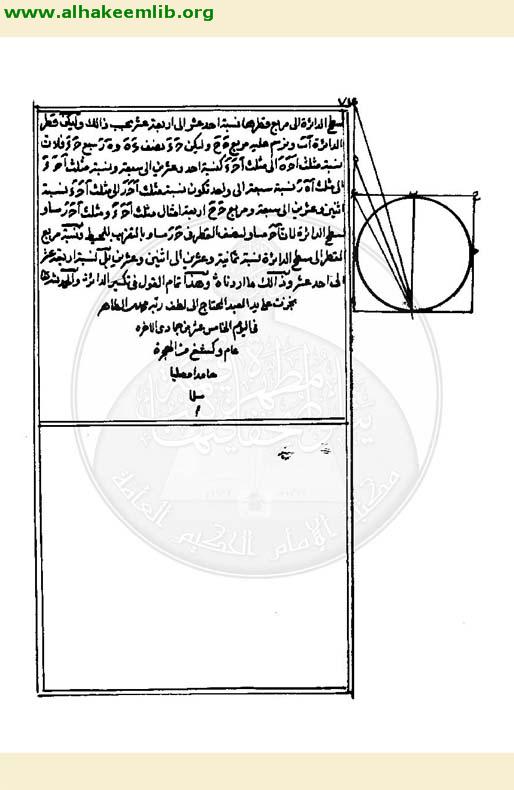 تحرير مقالة ارشميدس في تكسير الدائرة