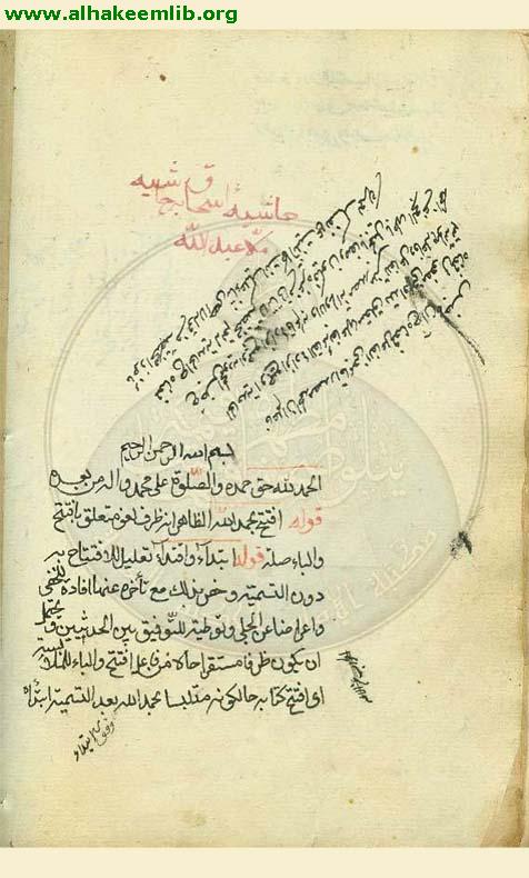 حاشية حاشية تهذيب المنطق